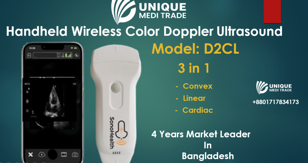 Handheld Wireless Color Doppler Ultrasound 3 in 1 D2CL