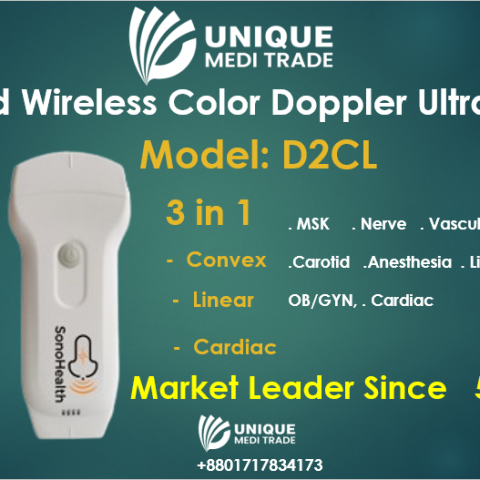 Handheld Wireless Color Doppler Ultrasound 3 in 1 D2CL
