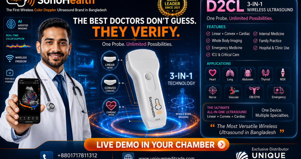 D2CL SonoHealth Wireless USG
