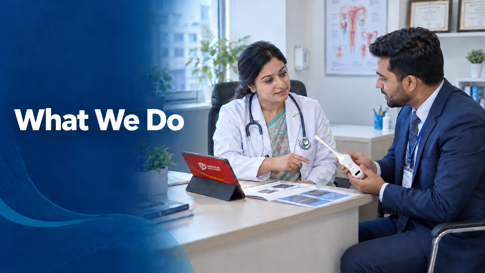 Unique-Medi-Trade-Medical-team-collaborating-in-a-clinic-Who-We-Are