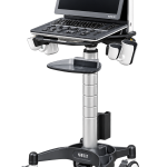 Ultrasound machine on trolley